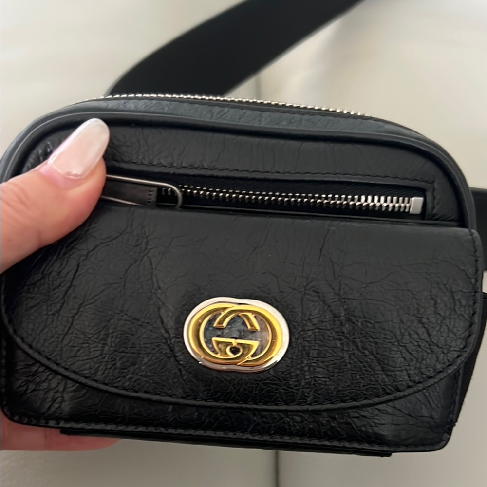 Gucci Black Mini Bag with Gold Accents - Picture 2 of 6